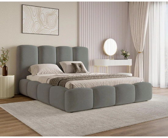 Duże łóżko chmurka z pojemnikiem i stelażem małżeńskie 200x200 Puffy