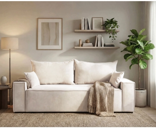 Kanapa do salonu z funkcją spania sofa rozkładana Luno