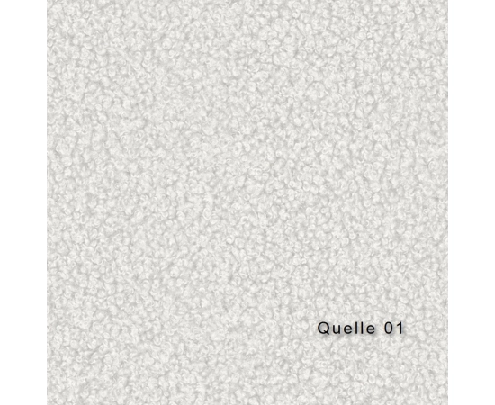 Łóżko tapicerowane 180x200 obłe kształty biała tkanina boucle Lexy
