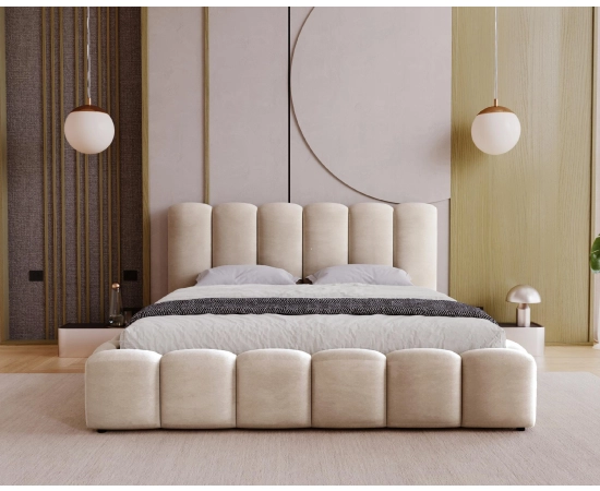 Łóżko sypialniane z pojemnikiem bardzo gruba pianka 140x200 Julien