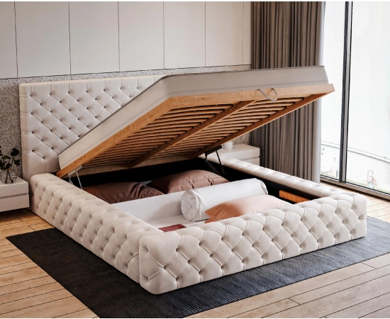 Łóżko do sypialni premium chesterfield 180x200 Rossano