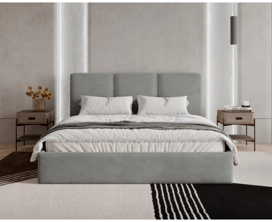 Łóżko slim tapicerowane z pojemnikiem Mira 120x200