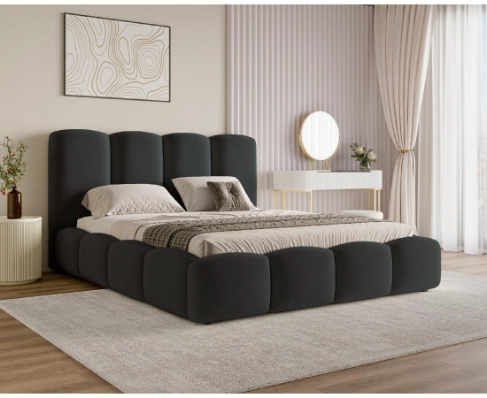 Duże łóżko chmurka z pojemnikiem i stelażem małżeńskie 200x200 Puffy