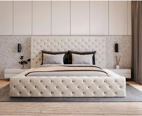 Łóżko do sypialni premium chesterfield 180x200 Rossano