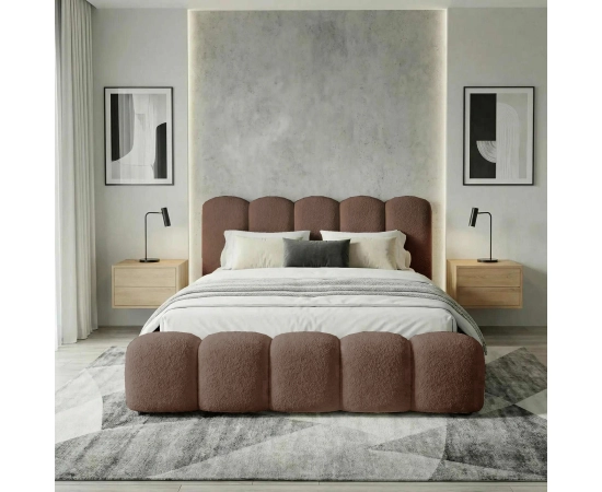 Łóżko z pojemnikiem do sypialni dwuosobowe 160x200 MILLY łóżko chmurka