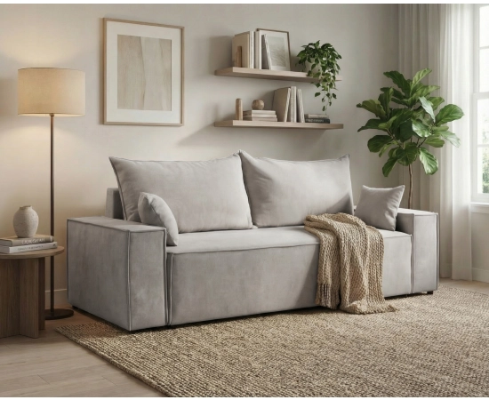 Kanapa do salonu z funkcją spania sofa rozkładana Luno