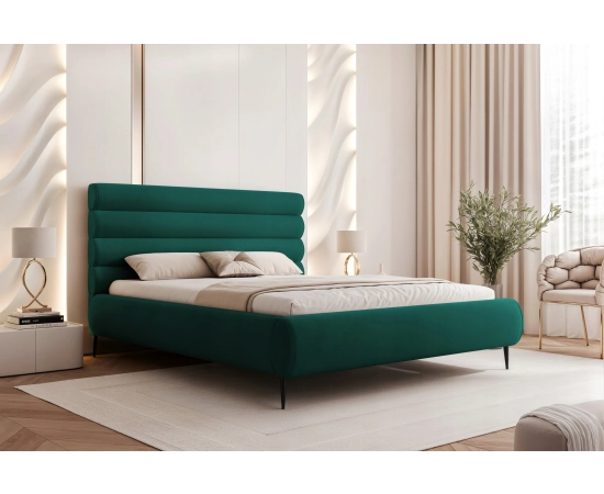 Stylowe łóżko sypialniane dwuosobowe 160x200 łóżko pojemnik Marbella II