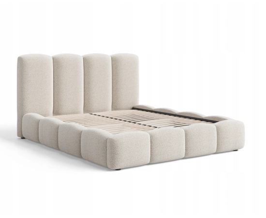 Młodzieżowe łóżko chmurka z pojemnikiem i stelażem 120x200 Fluffy