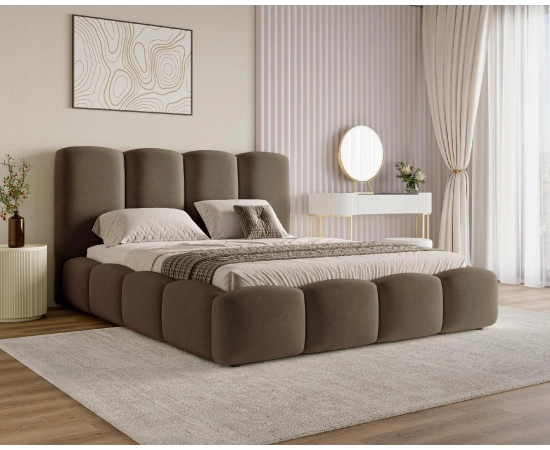 Duże łóżko chmurka z pojemnikiem i stelażem małżeńskie 200x200 Puffy