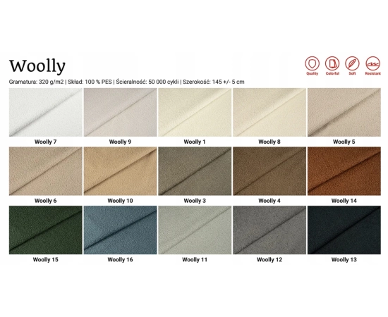 Dziecięce łóżko tkanina boucle 90x200 z pojemnikiem i stelażem Felix