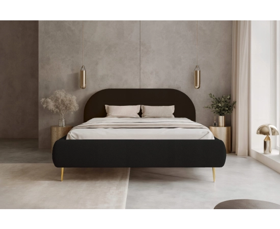 Sypialniane modne łóżko na wysokich nogach 160x200 Apolline II