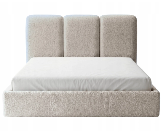 Łóże sypialniane slim do sypialni 200x200 z pojemnikiem Mira boucle
