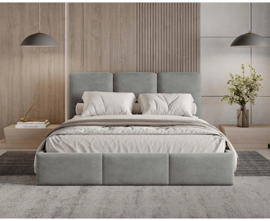 Łóżko tapicerowane 160x200 slim z pojemnikiem Elora