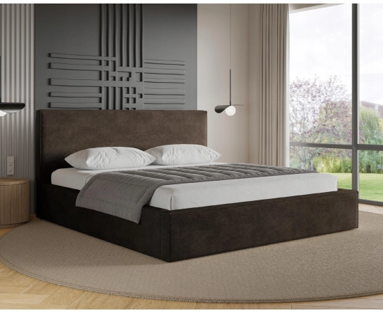 Solidne łoże małżeńskie z pojemnikiem 200x200 Bambi