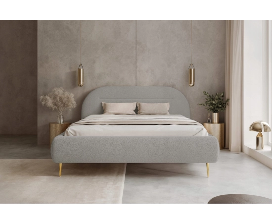 Luksusowe łóżko sypialniane na wysokich nogach 140x200 Apolline II