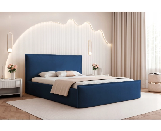 Sypialniane łóżko tapicerowane 180x200 ozdobne kształt poduszki Pillow