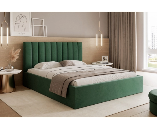 Małżeńskie łoże sypialniane, nowoczesny wygląd, pojemnik 200x200 Tatiana I