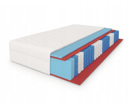 Materac 80x200 kieszeniowy sprężynu pocket średnio twardy H3 Lamba 20 cm