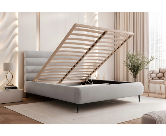 Stylowe łóżko małżeńskie do sypialni 200x200 łóżko pojemnik Marbella II