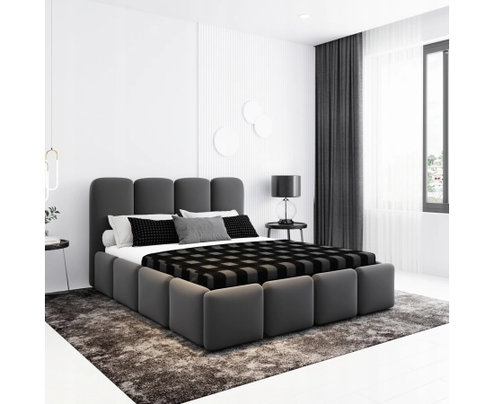 Młodzieżowe łóżko chmurka z pojemnikiem i stelażem 120x200 Puffy