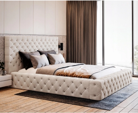 Łóżko do sypialni premium chesterfield 180x200 Rossano