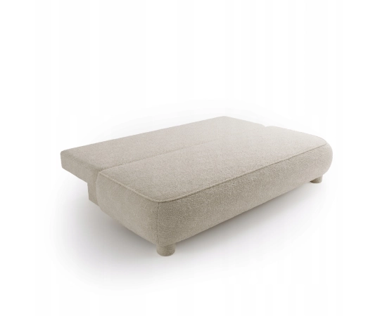 Sofa dwuosobowa okrągłe poduszki Toby tkanina boucle