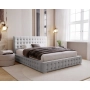Duża sypialnia łóżko pikowane z pojemnikiem i stelażem 200x200 Palmo