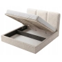Łóże sypialniane slim do sypialni 200x200 z pojemnikiem Mira boucle
