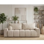 Nowoczesna sofa do salony obłe przeszycia na siedzisku Mavi