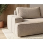 Sofa rozkładana do salonu tkanina boucle z funkcją spania Arvo