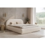 Łóżko ze schowkiem 140x200 półokrągłe wezgłowie Apolline