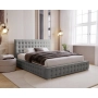 Stylowe pikowane łóżko do sypialni z pojemnikiem i stelażem 120x200 Palmo
