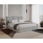 Łóżko sypialniane slim 160x200 z pojemnikiem i stelażem Mira boucle