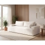 Sofa rozkładana do salonu tkanina boucle z funkcją spania Arvo