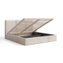 Łóżko tapicerowane 160x200 slim z pojemnikiem Elora