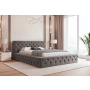 Łóżko pikowane chesterfield z grubymi boczkami 120x200 Clara