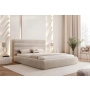 Modne łóżko tapicerowane podwójne 140x200 łóżko z pojemnikiem Marbella