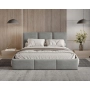 Podwójne łóżko tapicerowane 180x200 slim z pojemnikiem Elora
