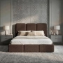 Sypialniane łóżko bocule tapicerowane bestseller 180x200 Elora boucle