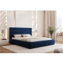 Modne łóżko tapicerowane podwójne 140x200 łóżko z pojemnikiem Marbella