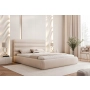 Modne łóżko tapicerowane podwójne 160x200 łóżko z pojemnikiem Marbella