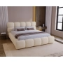 Łóżko boucle design nowoczesny pojemnik i stelaż 160x200 Boston