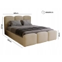 Modne łóżko sypialniane z pojemnikiem 120x200 Camille