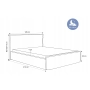 Małe tapicerowane łóżko 120x200 tkanina dream velvet na ślizgach Pillow