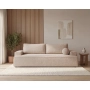 Sofa rozkładana do salonu tkanina boucle z funkcją spania Arvo