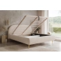 Sypialniane modne łóżko na wysokich nogach 160x200 Apolline II