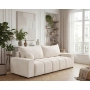 Nowoczesna sofa do salony obłe przeszycia na siedzisku Mavi