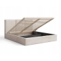 Podwójne slim łóżko 180x200 tapicerowane z pojemnikiem Mira