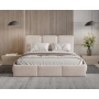 Podwójne łóżko sypialniane 200x200 slim z pojemnikiem Elora