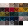 Małe tapicerowane łóżko 120x200 tkanina dream velvet na ślizgach Pillow